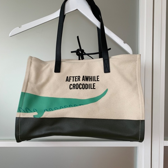 Kate Spade Swamped "See You Later Alligator" Sam Tote Bag NWOT - Picture 2 of 6